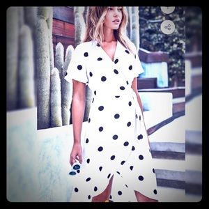 Cupshe polkadot wrap dress